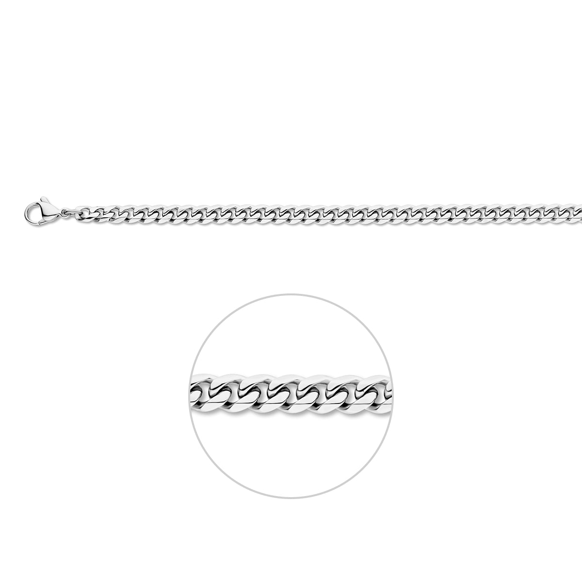 Collier geslepen gourmette 5.0 mm