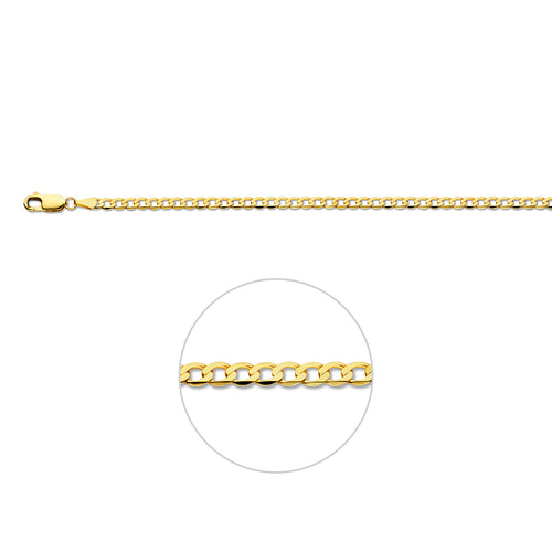 Gourmette 6-zijdes geslepen 3.3 mm
