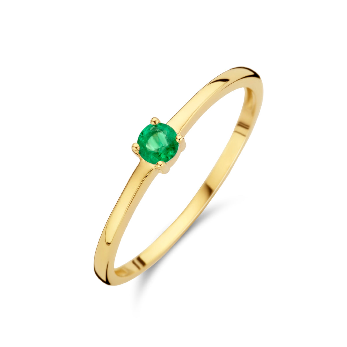 Ring met geboortesteen smaragd mei