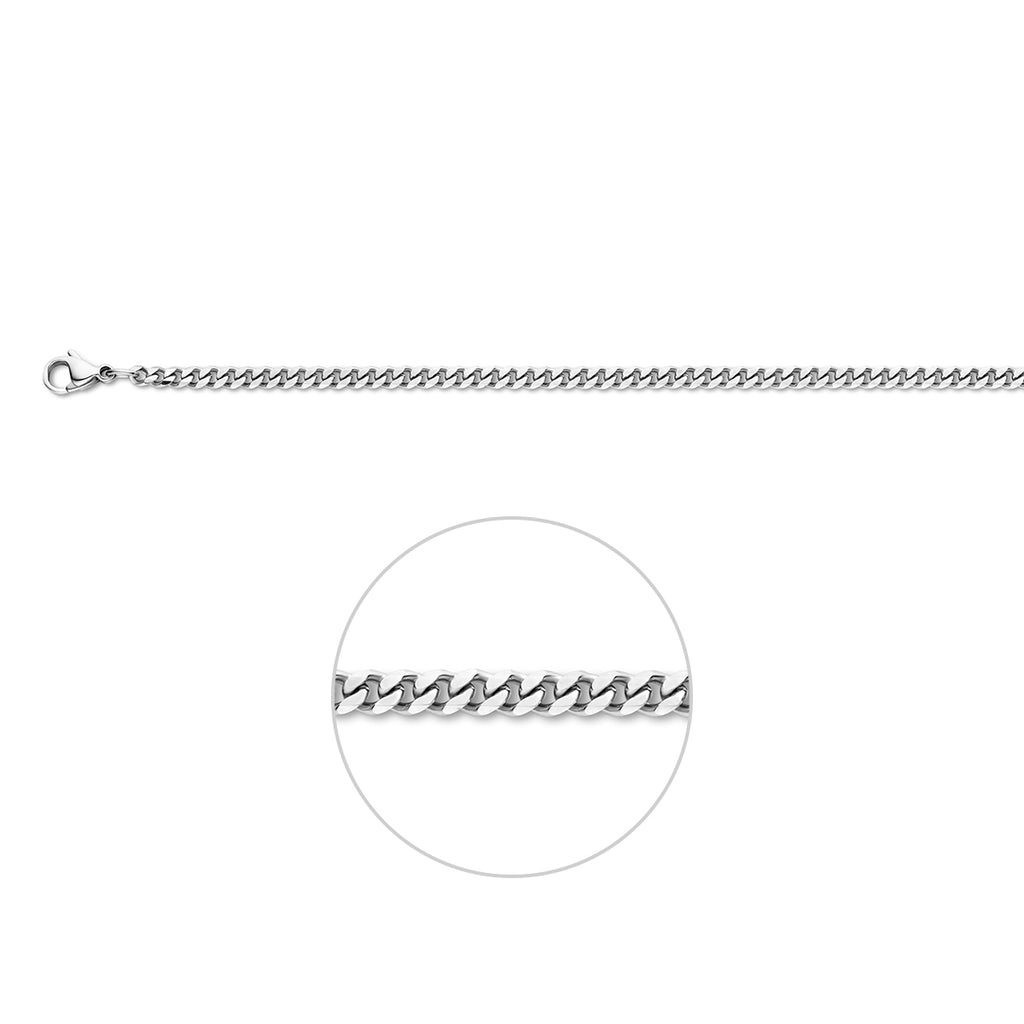 Collier geslepen gourmette 3.4 mm