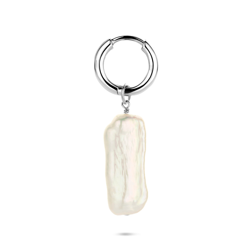Zilver gerhodineerd oorringen m.hang/bol/steen enz