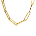Collier paperclip vierkante buis 6.0 mm 45 cm