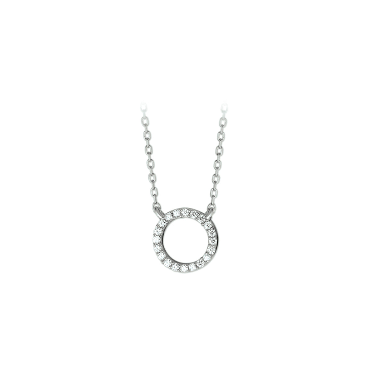 Collier zirkonia 40 + 4 cm