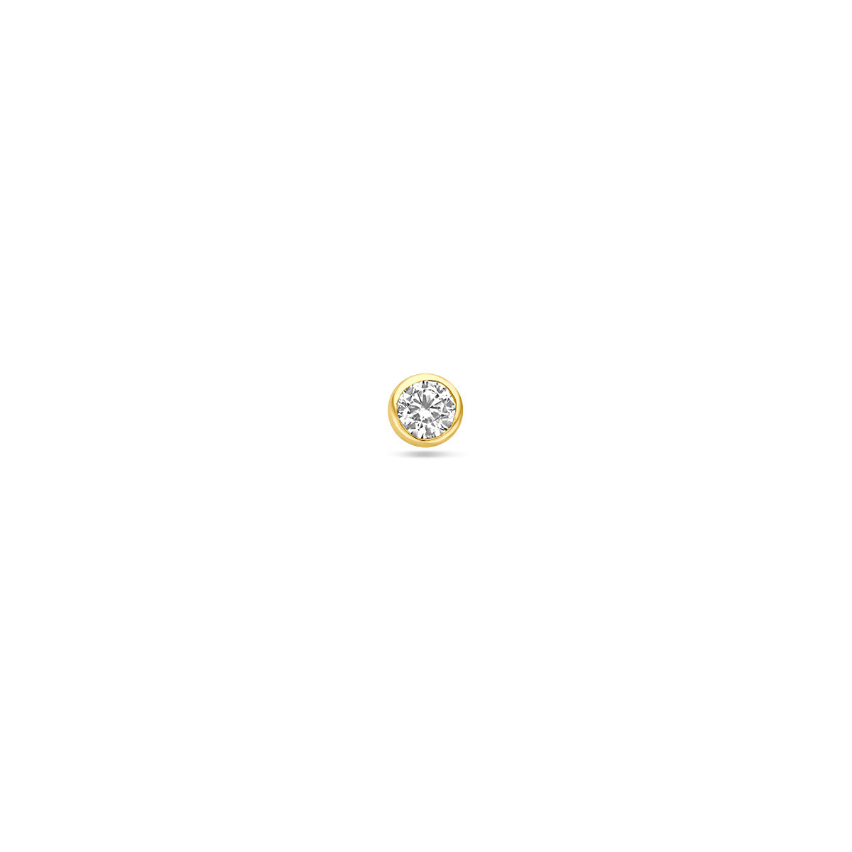 Geelgoud piercings schroefdraad