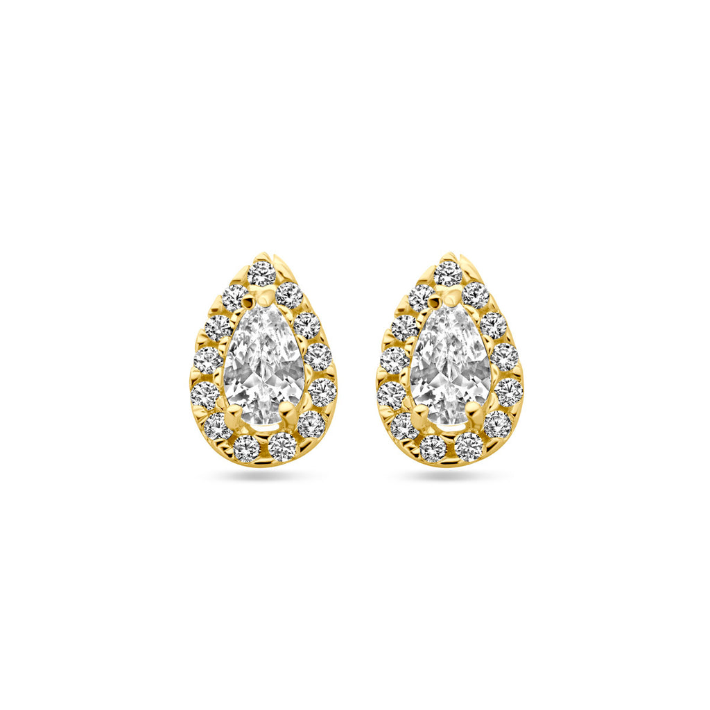 Oorknoppen druppel en zirkonia 8.5 mm