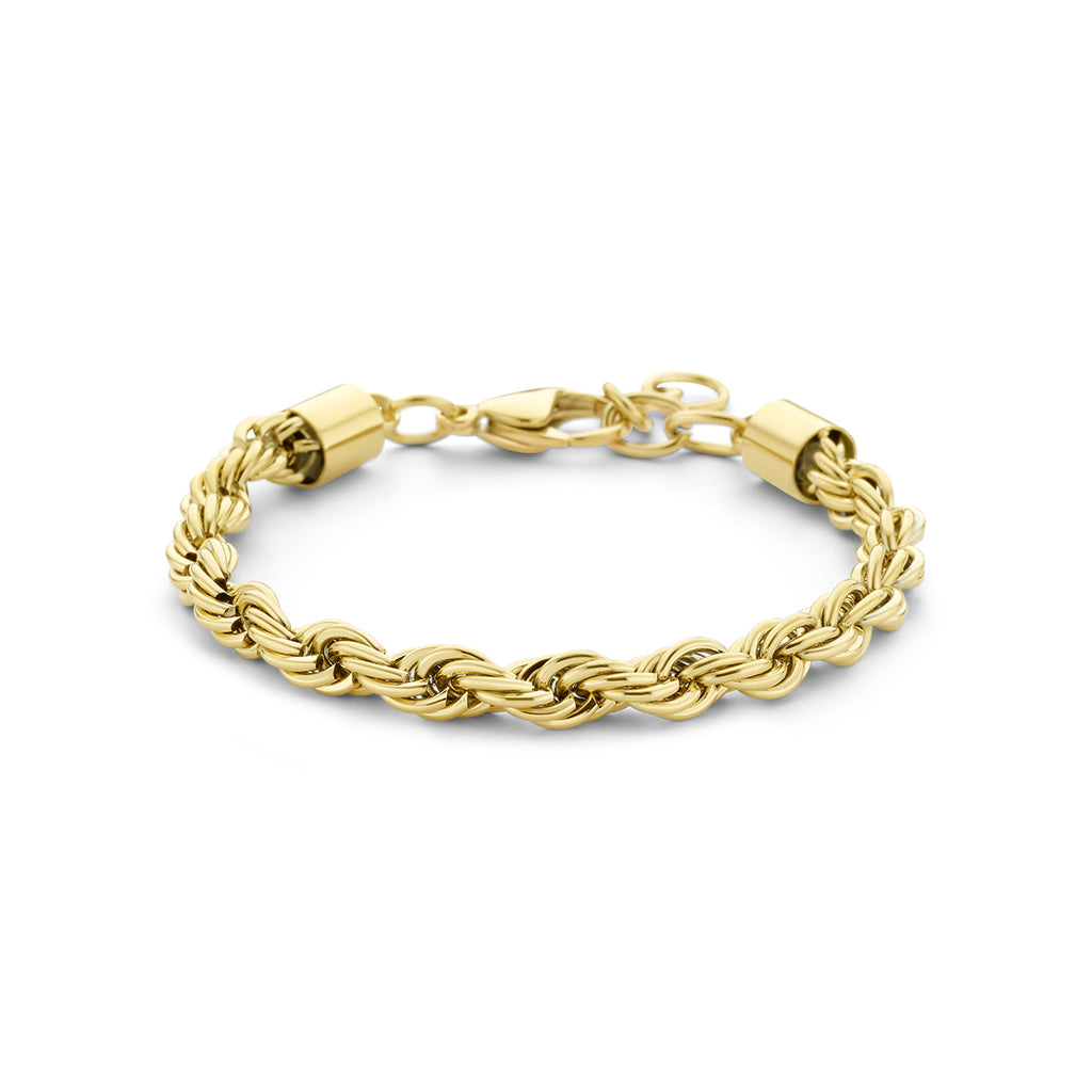 Armband koord 5.7 mm 17 + 3 cm ion plating