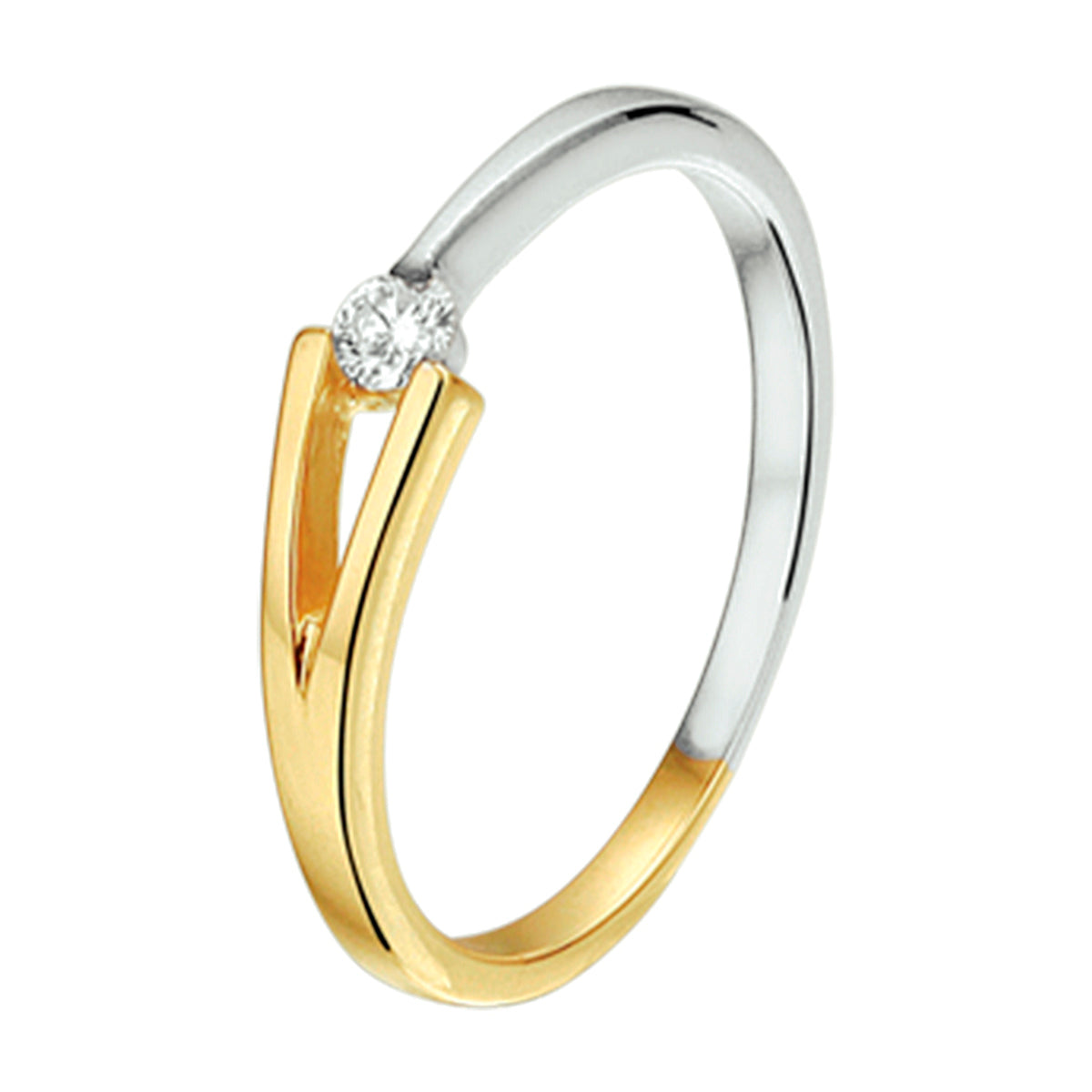 Ring diamant 0.07ct h p1