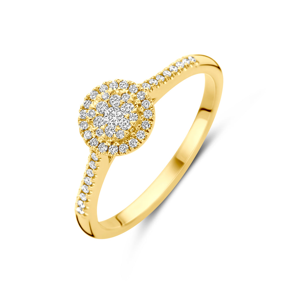 Ring diamant 0.19ct h si