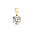 Hanger - goud zirkonia