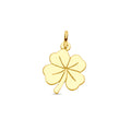 Hanger unisex klaver vier goud