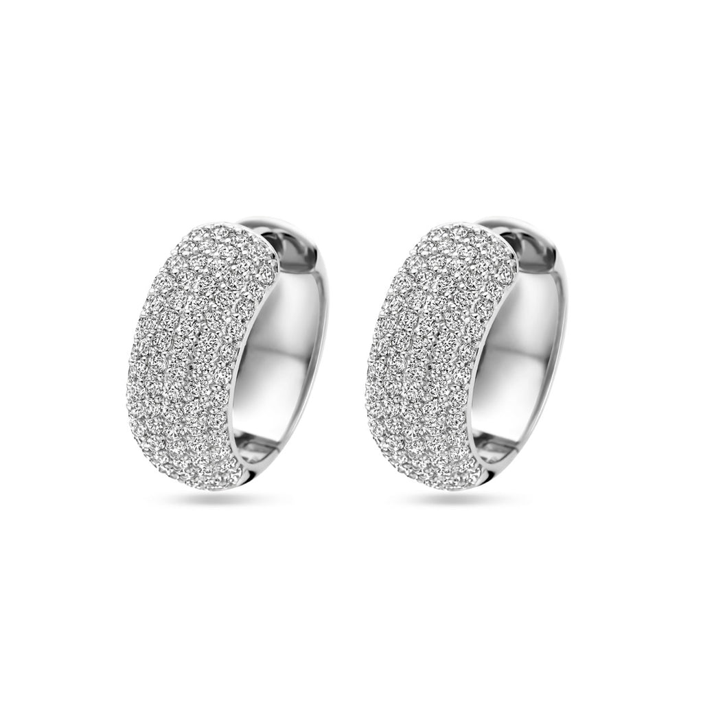 Klapoorringen zirkonia 20.5 mm