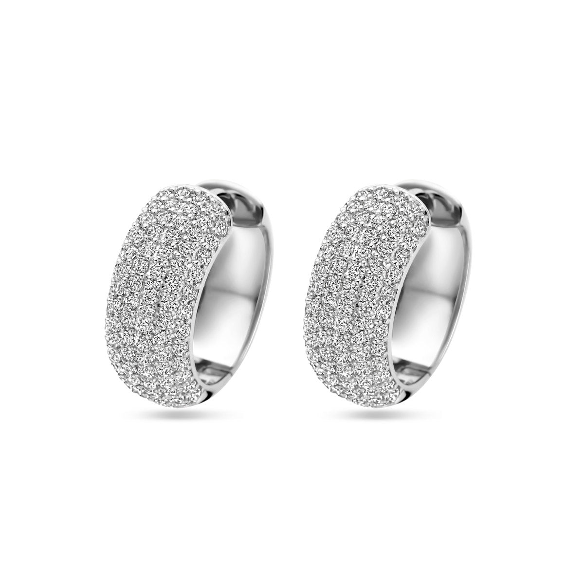 Klapoorringen zirkonia 20.5 mm