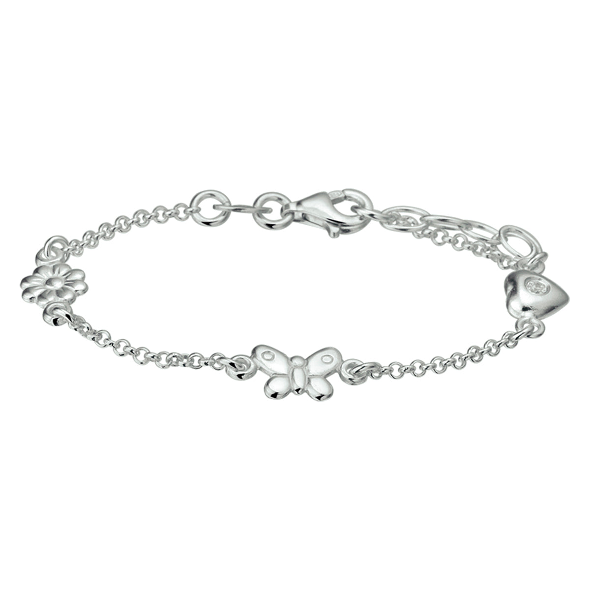 Armband diverse bedels 13 + 2 cm