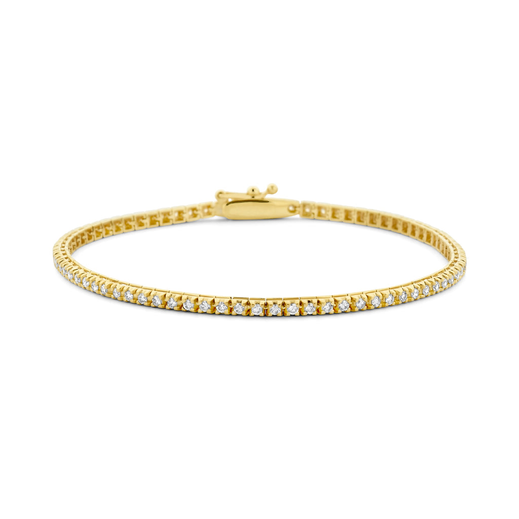 Tennisarmband lab grown diamant 1.00ct g si 2.0 mm 17.5 cm