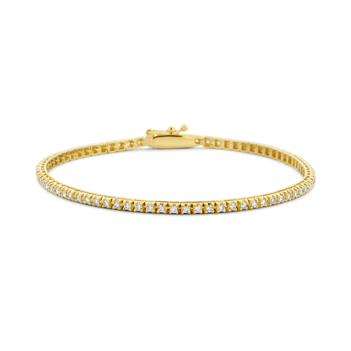 Tennisarmband lab grown diamant 1.00ct g si 2.0 mm 17.5 cm