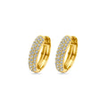 Klapoorringen zirkonia 15.5 mm 1 micron