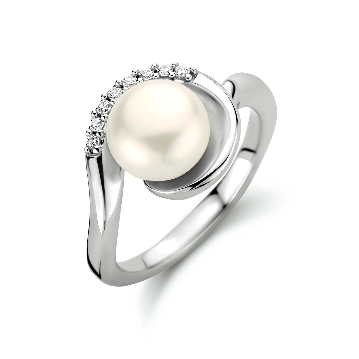 Ring parel en zirkonia