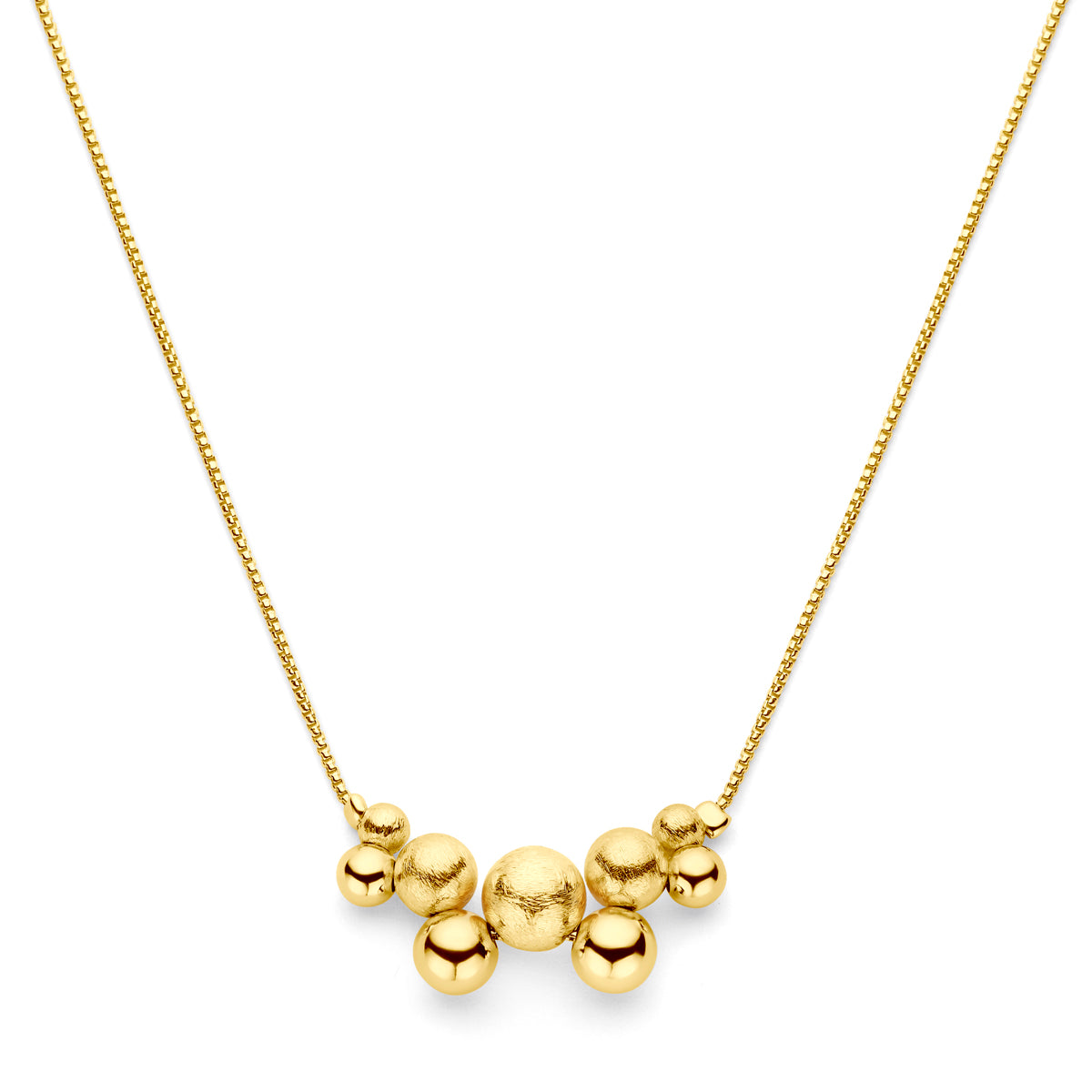Collier bolletjes 42 + 3 cm 3 micron
