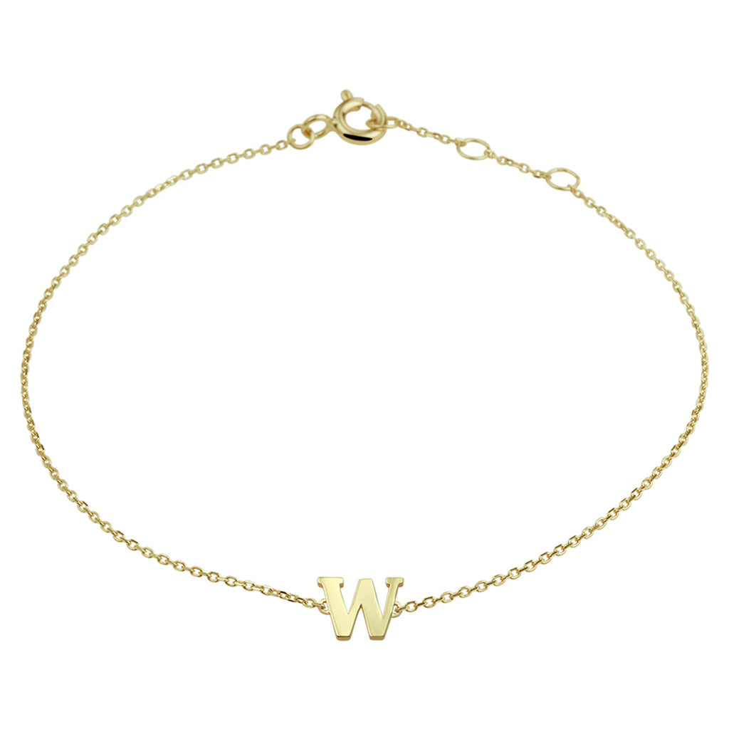 Armband letter 16.5 - 17.5 - 18.5 cm