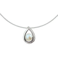 Collier parel en zirkonia  42 + 3 cm