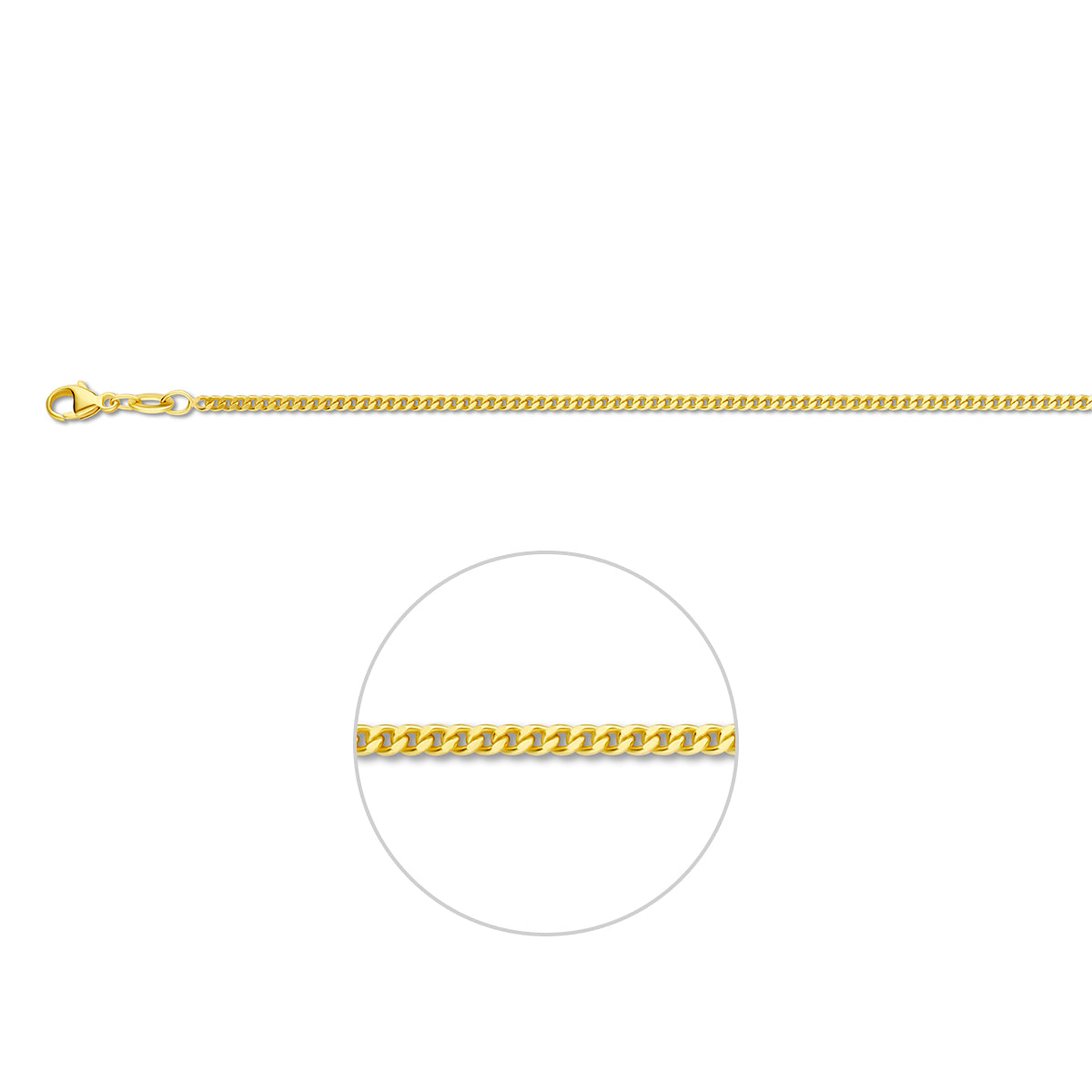 Collier gourmette 2.1 mm