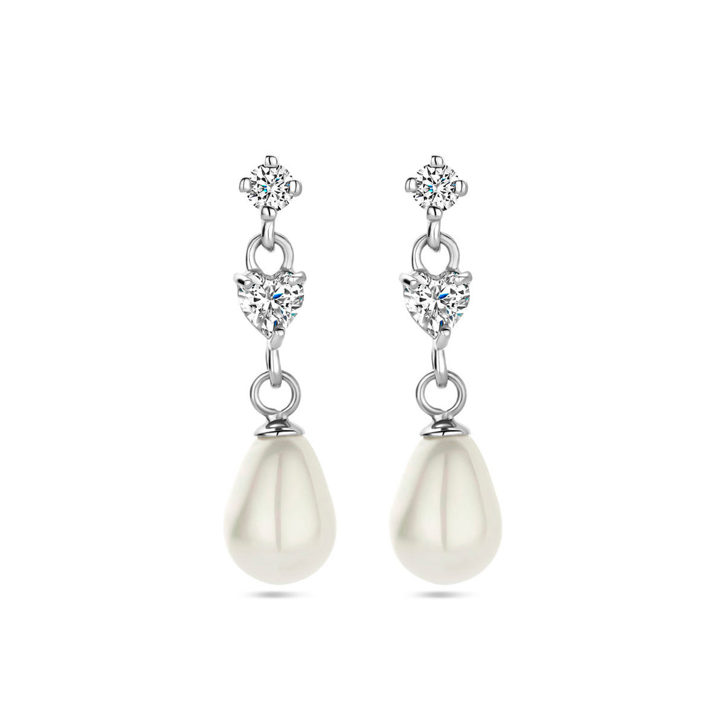 Oorhangers parel zirkonia