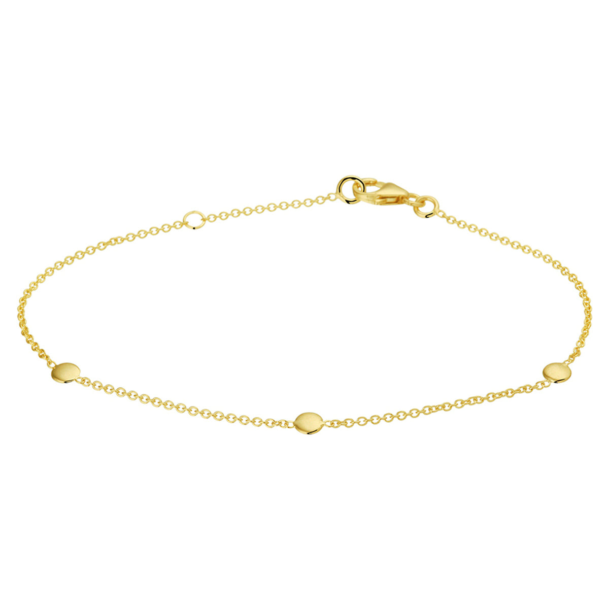 Armband rondjes 1.2 mm 17 + 2 cm