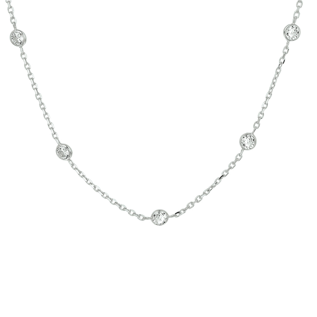 Collier zirkonia 40 + 4 cm