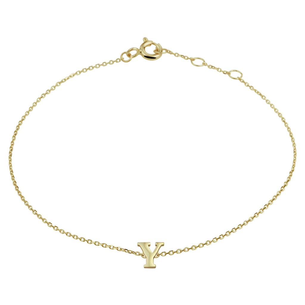 Armband letter 16.5 - 17.5 - 18.5 cm