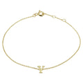Armband letter 16.5 - 17.5 - 18.5 cm