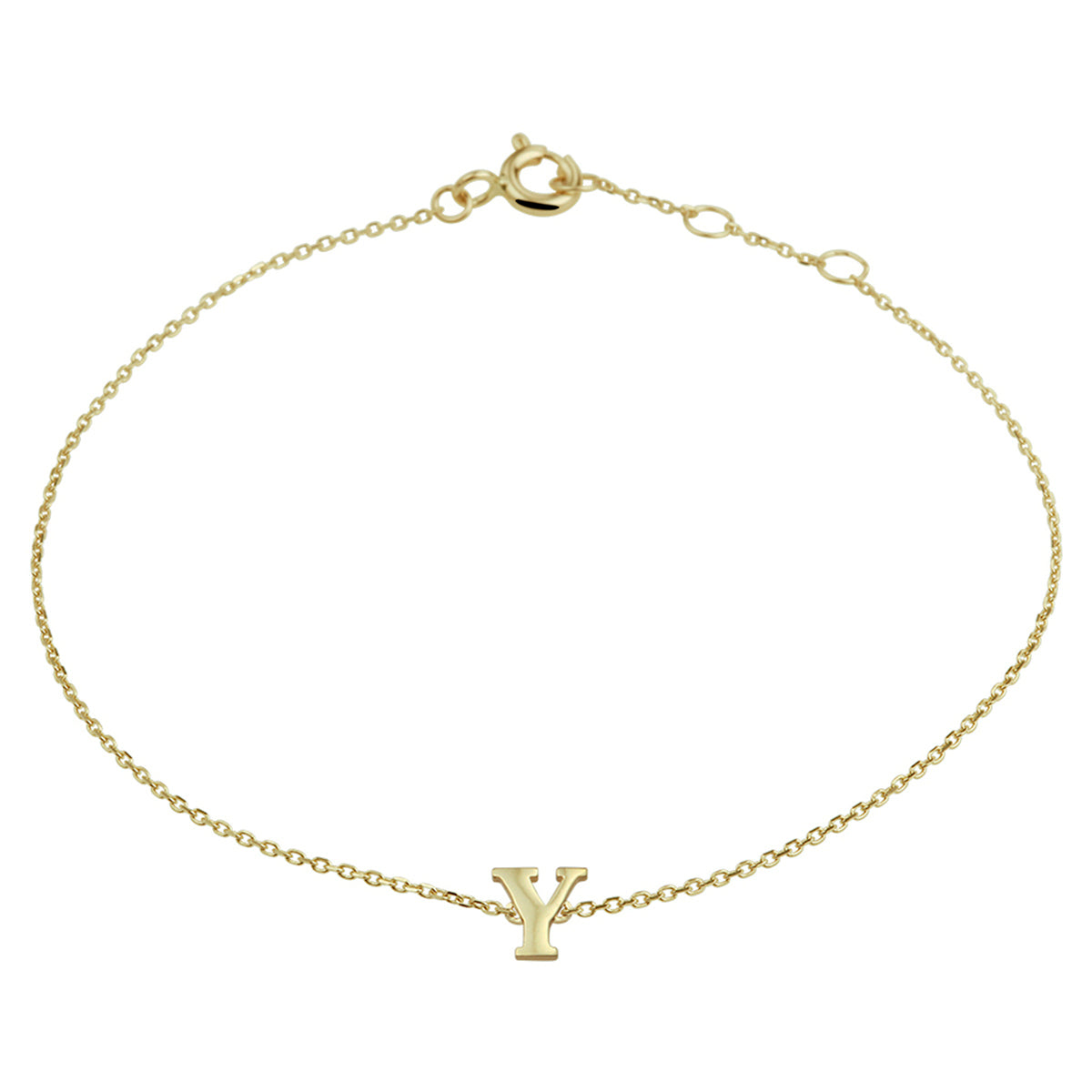 Armband letter 16.5 - 17.5 - 18.5 cm