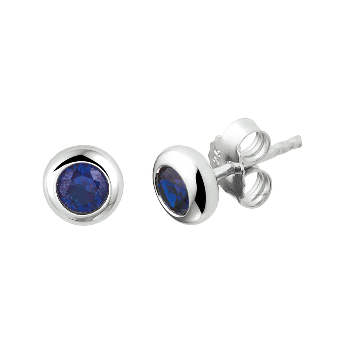 Oorknoppen blauw zirkonia