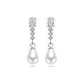 Oorhangers zirkonia en parel
