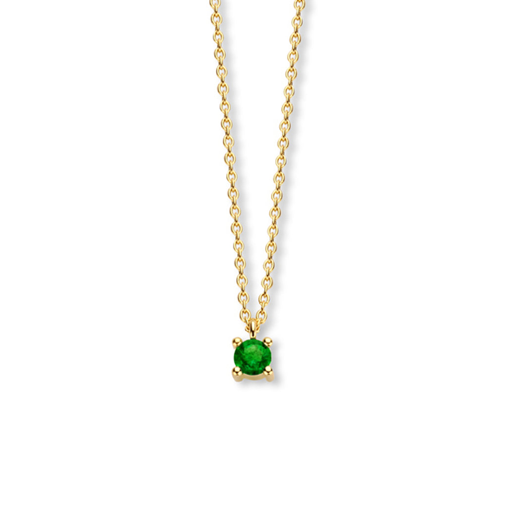 Collier met geboortesteen 40 - 42 - 44 cm