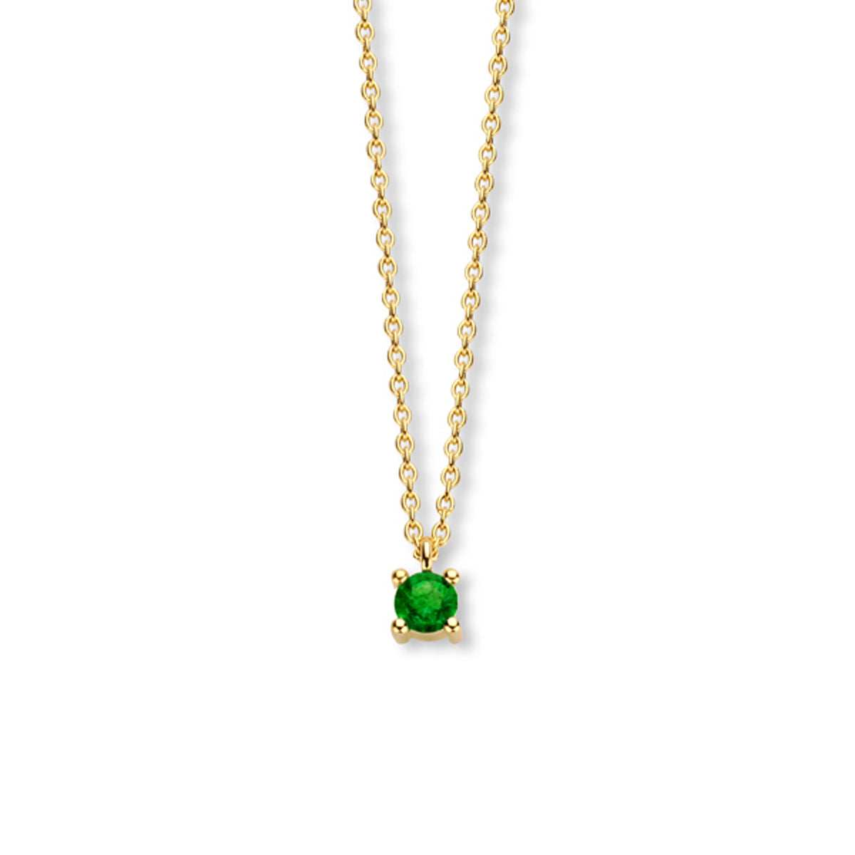 Collier met geboortesteen 40 - 42 - 44 cm