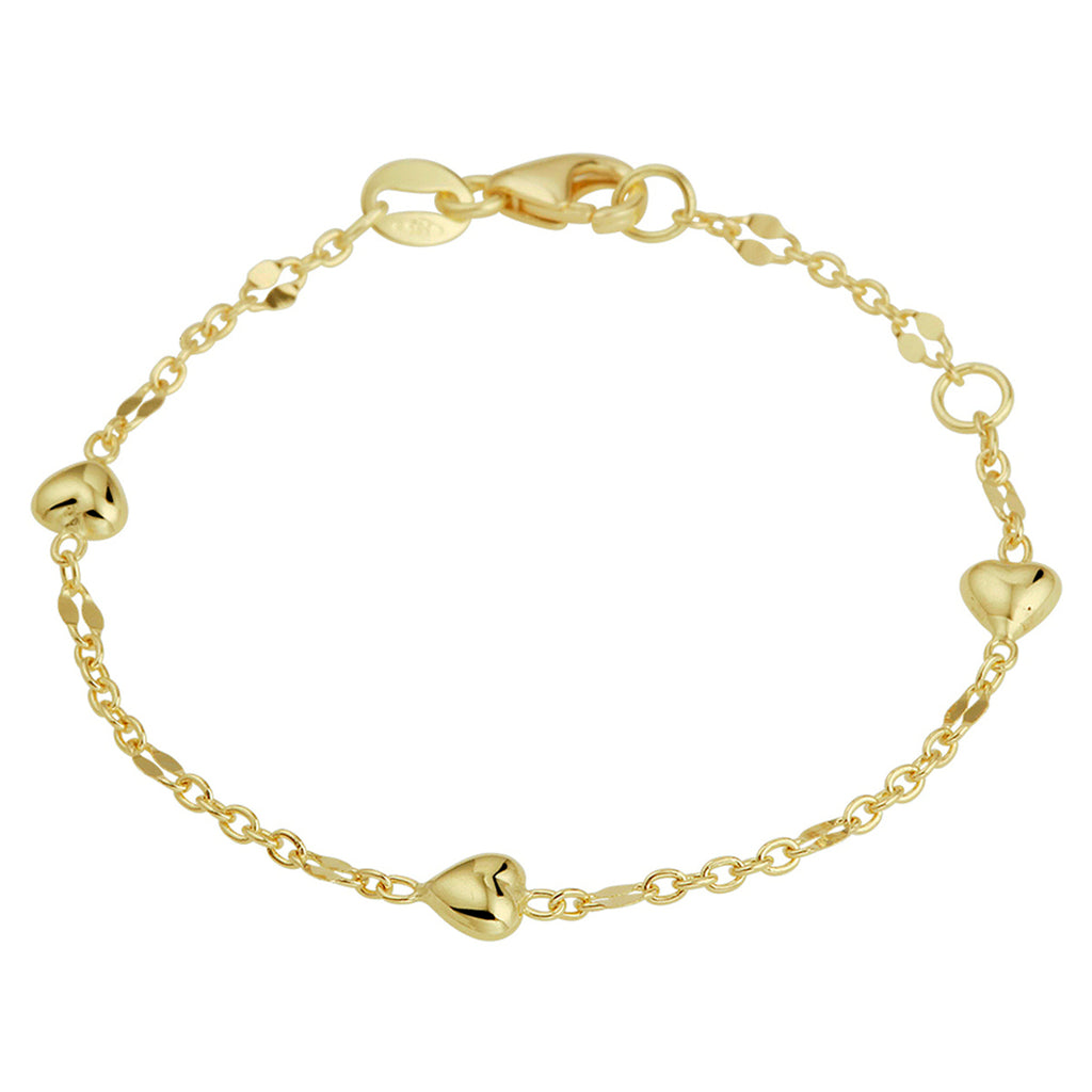 Armband hartjes 11 - 13 cm