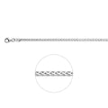 Armband vossestaart 3.0 mm 19 cm
