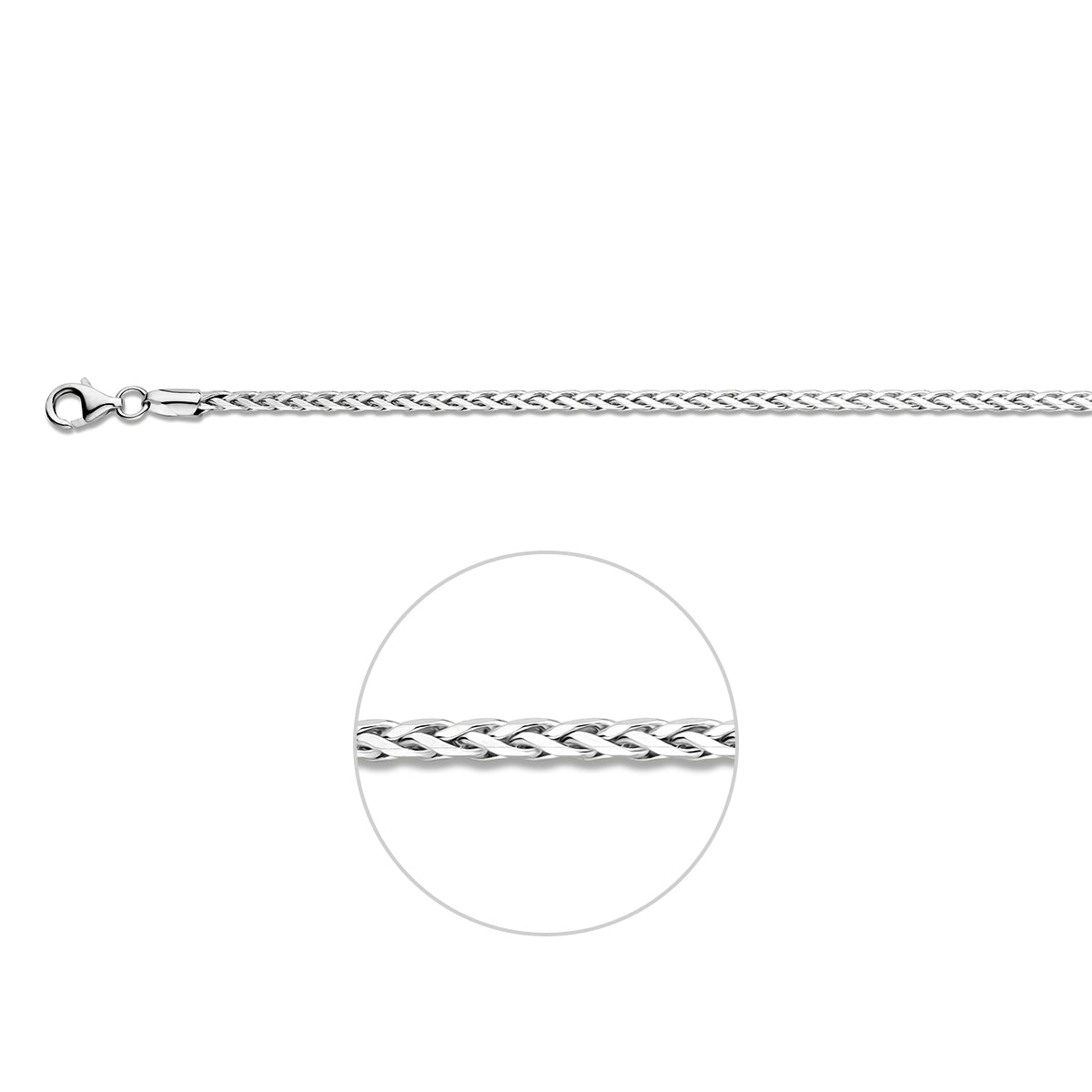 Armband vossestaart 3.0 mm 19 cm