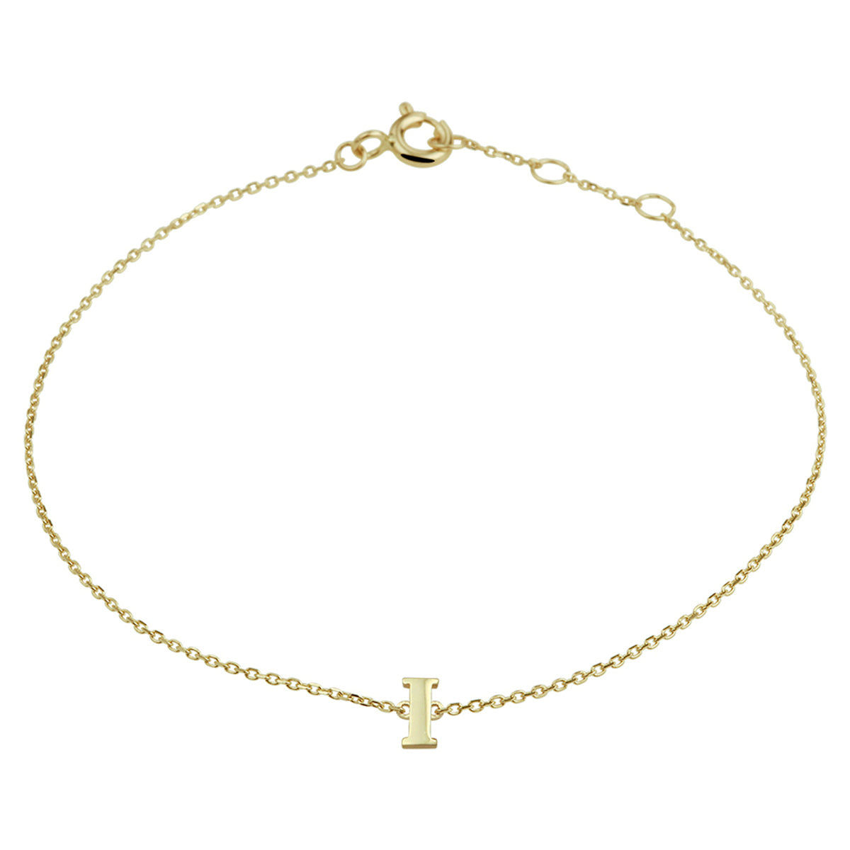 Armband letter 16.5 - 17.5 - 18.5 cm