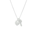 Collier hart en sleutel 41 + 4 cm