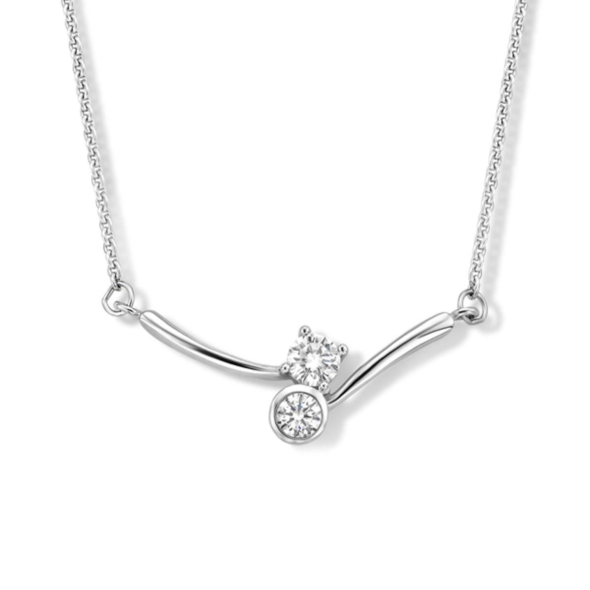 Collier zirkonia 1.2 mm 42 - 45 cm