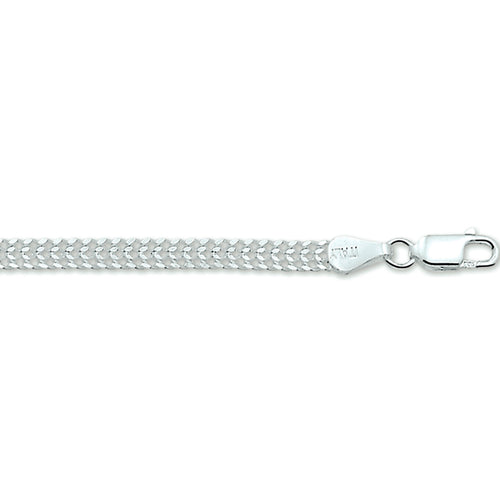 Armband gourmet schakel - zilver