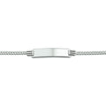 Graveerarmband gourmette 4-zijdes geslepen plaat 4.8 mm