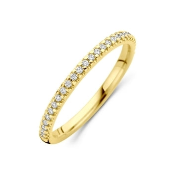 Ring lab grown diamant 0.15ct h si