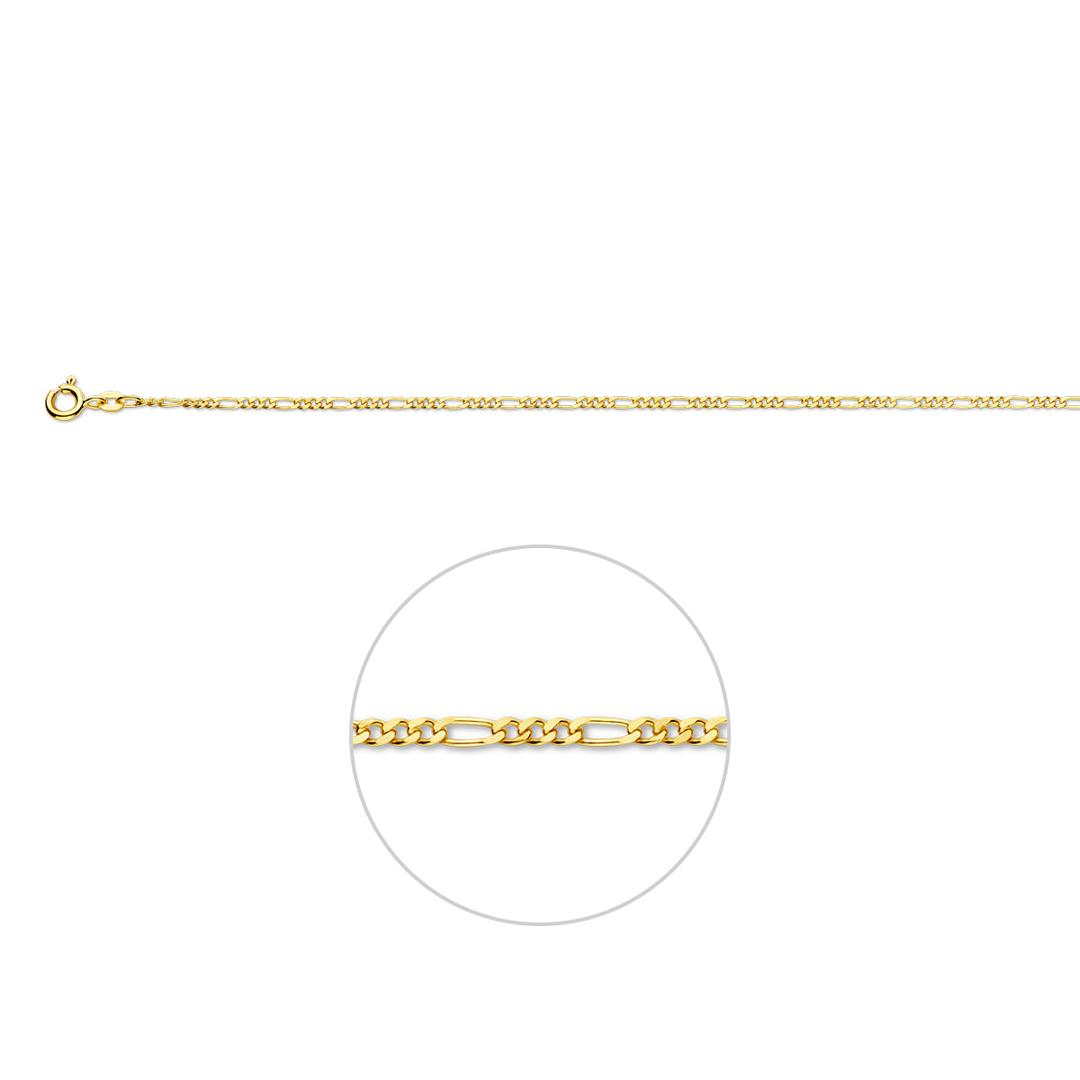 Enkelbandje figaro 1.6 mm