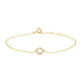 Armband rondjes zirkonia 16.5 - 18.5 cm