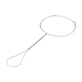 Hand chain Zilver gerhodineerd met zirkonia