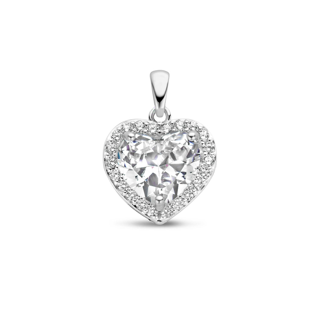 Hanger hart zirkonia halo