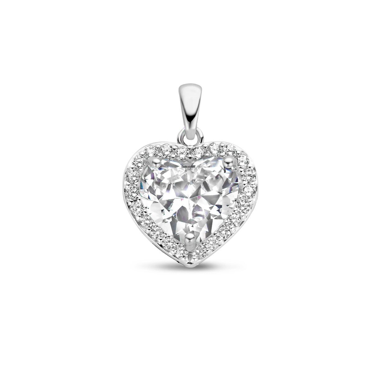 Hanger hart zirkonia halo