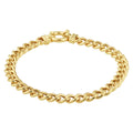Armband gourmette 6.0 mm 19 cm met groot springslot